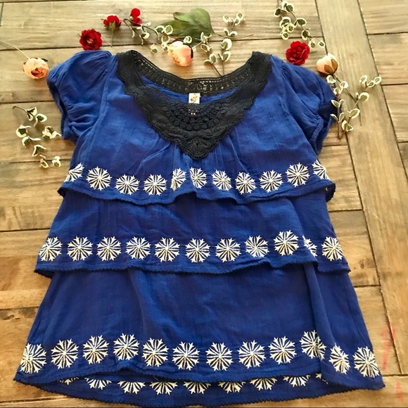 Anthropologie Floreat Compass Points Top - Picture 3 of 9